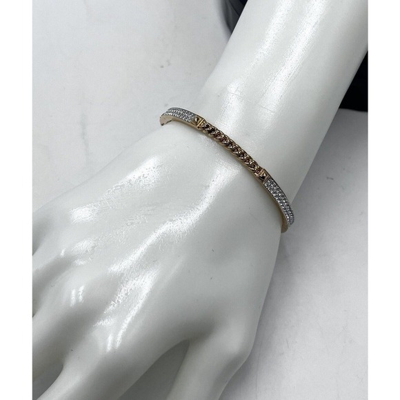 Swarovski 5230676 Women's Fiction Rose Gold Narrow‎ Bangle Bracelet - Picture 3 of 16